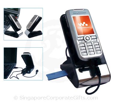 Mobile Phone Charger with Stand , USB hub and Card Reader